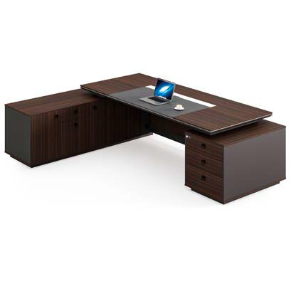 Executive Table In Walnut Wood Finish