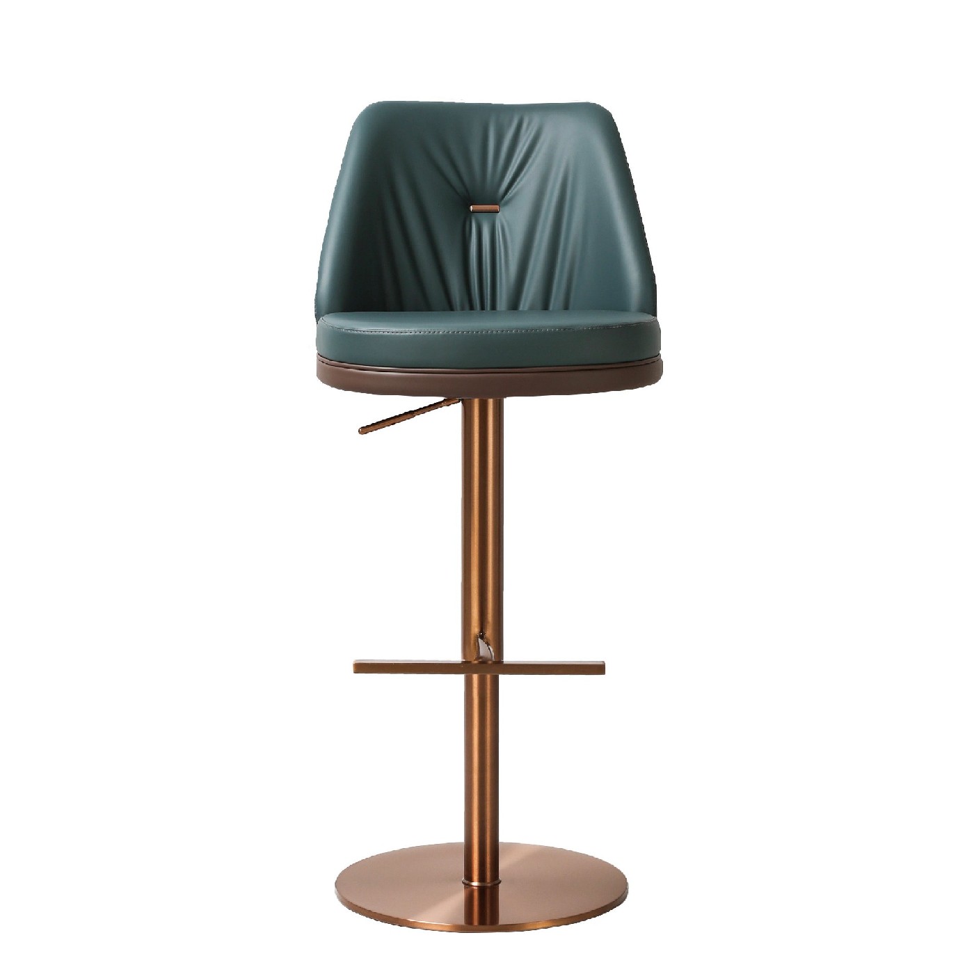 Leather Adjustable Swivel Stool