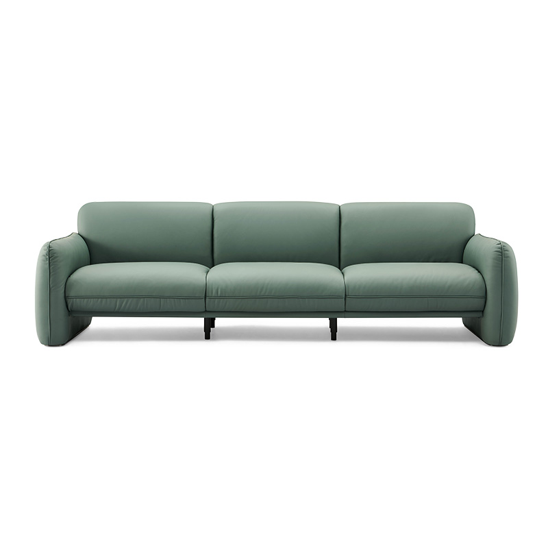 Italian Couches Leather Sofa in Living Room